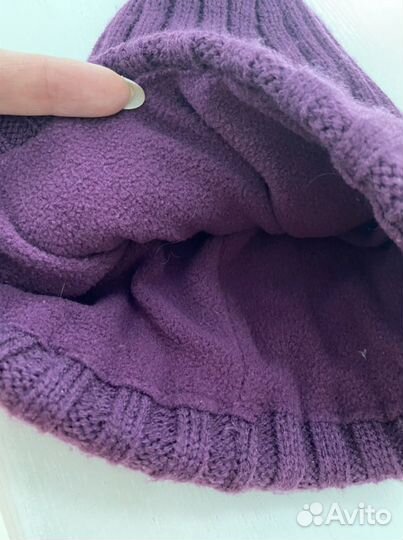 Шапка на флисе для девочки