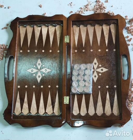 Нарды шахматы резные