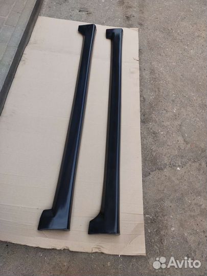 Накладки на пороги Шевроле Авео т250