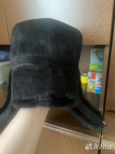 Норковая шапка мужская ушанка класичесская