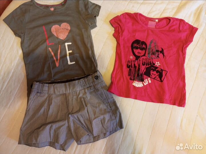 Вещи на девочку пакетом 104-116 (8 единиц)