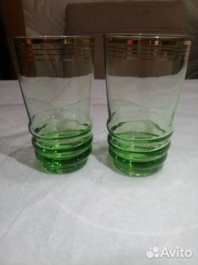 Стаканы цветное стекло СССР