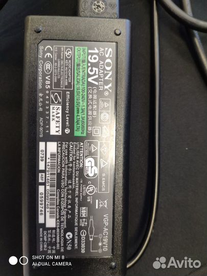 Блок питания для ноутбука sony vaio