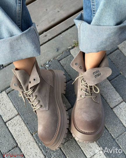 Ботинки Timberland Miu Miu с мехом