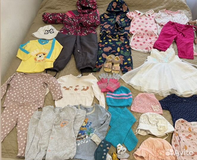 Детские вещи пакетом на девочку 80 86 92