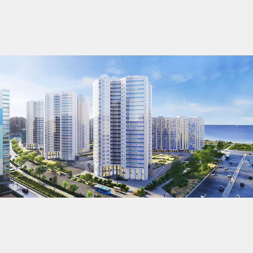 2-к. квартира, 61 м², 6/24 эт.