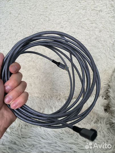 Кабель USB 3.1 Type-A/USB Type-C, 6 м, серый