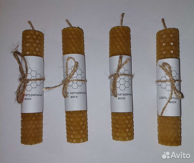 Свечи из вощины комплект 3