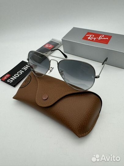 Солнцезащитные очки ray ban aviator стекло