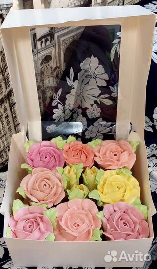 Зефир в коробке/Букеты из зефира