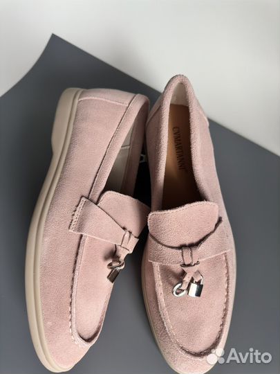 Лоферы женские 38 размер натуральная замша