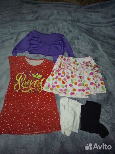 Вещи пакетом для девочки 4-6 лет