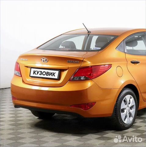 Бампер задний в цвет Hyundai Solaris (2014-2017)