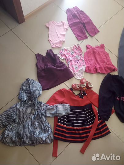 Детские вещи пакетом для девочек до года