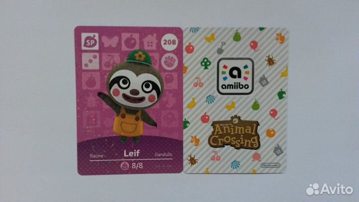 20. Animal Crossing amiibo-карты (201-210) 4U