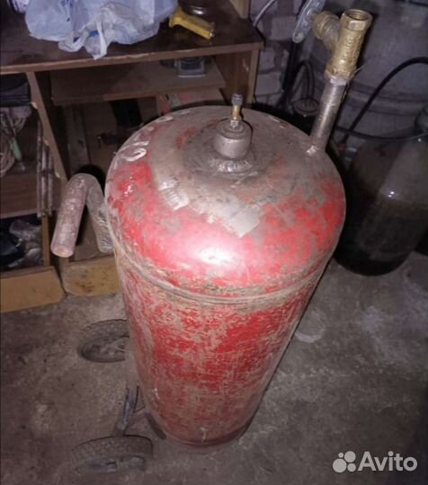 Газовый баллон для слива масла 50л