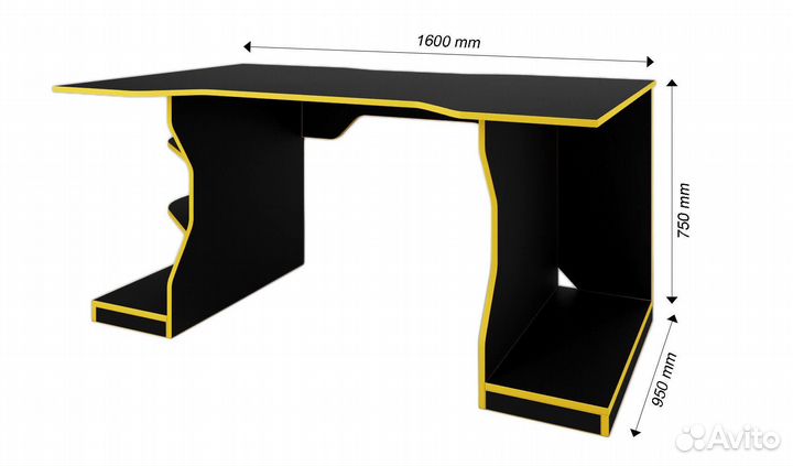 Компьютерный стол Игровой-800uan игровой классичес