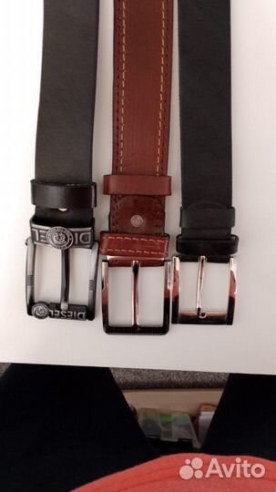 Мужской кожаный ремень