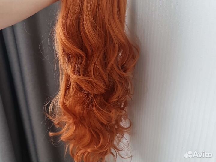 Парик рыжий длинный