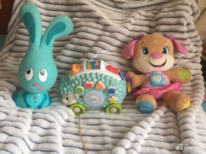 Заяц, собачка, ежик