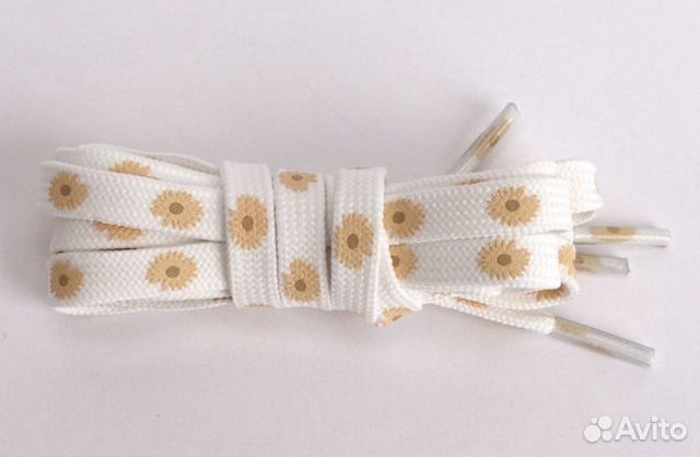 Шнурки с маргаритками 100 см