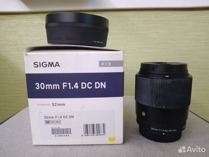 Объектив для фотоаппарата Sigma 30 мм 1.4 dc dn