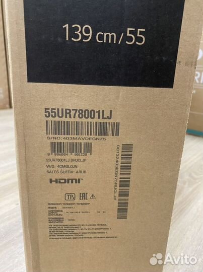 Новый LG 55 (139см) SMART TV 2024