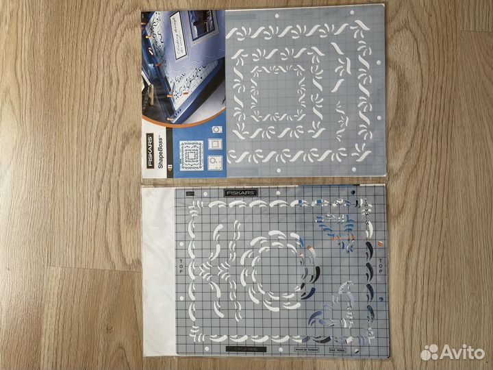 Трафарет и пластины для тиснения fiskars