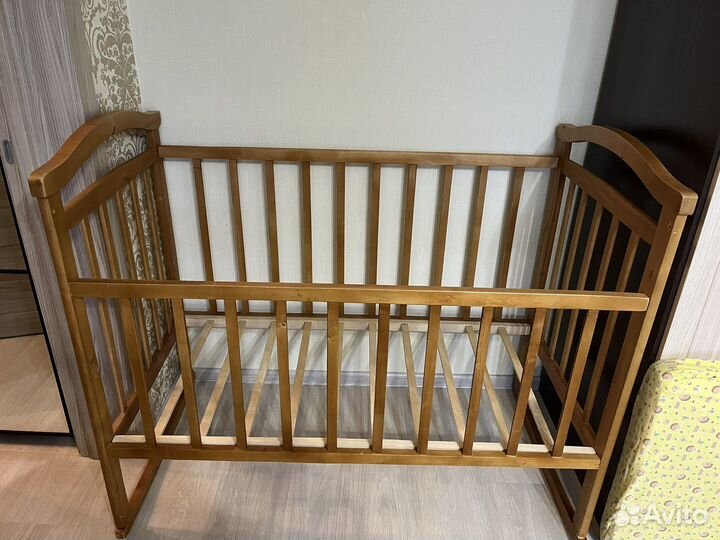 Матрас 120*60 и Деревянная кроватка 120*60