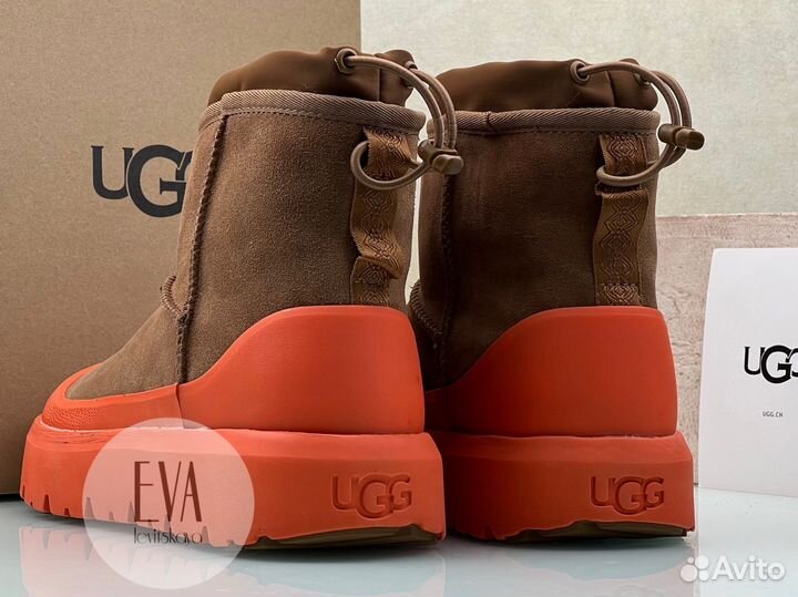 Женские и Мужские Ugg Classic Mini Hybrid Orange