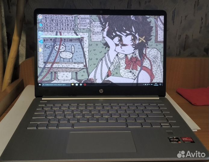 HP Laptop 14s-fq1016ur (ryzen 5500u/8GB RAM)