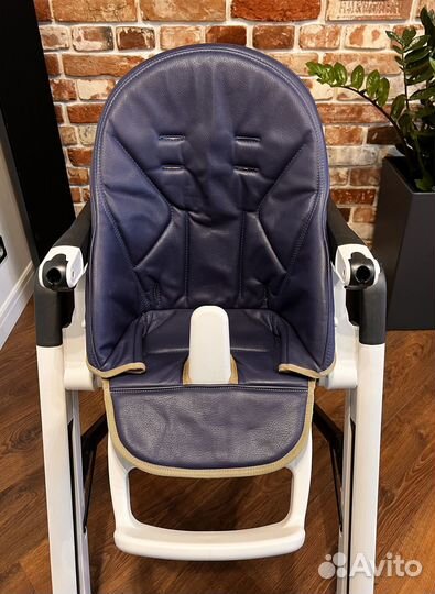 Стул (нат.кожа) для кормления peg perego siesta