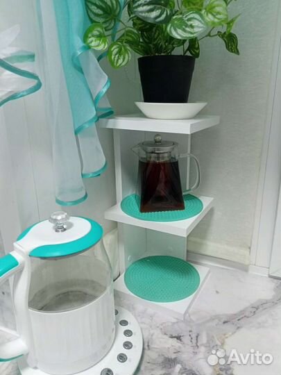 Полка настенная угловая