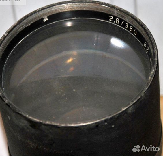 Огромный объектив 2.8/360 от скоростной кинокамеры