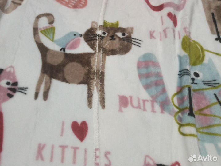 Ткань на плед велюр велсофт новая