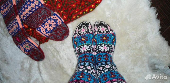 Новые Джурабы, длинные гольфы, ручная вязка