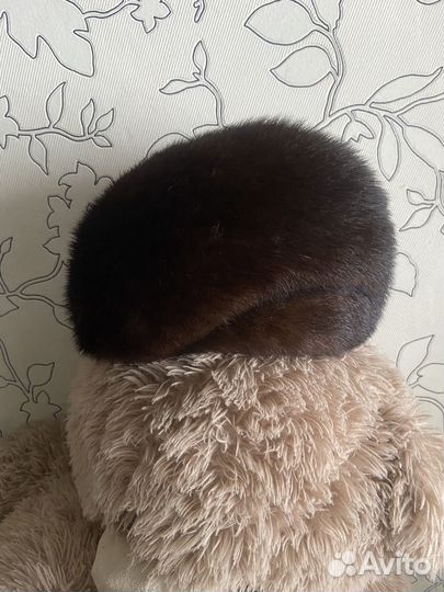 Берет/ шапка женская норковая