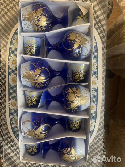 Стопки и коньячные бокалы Гусь Хрустальный