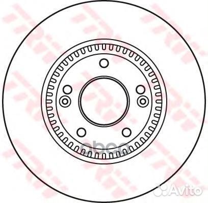 Тормозной диск DF6108S TRW