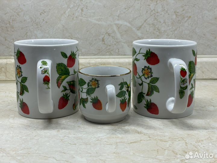 Чашки фарфор дулево СССР набор