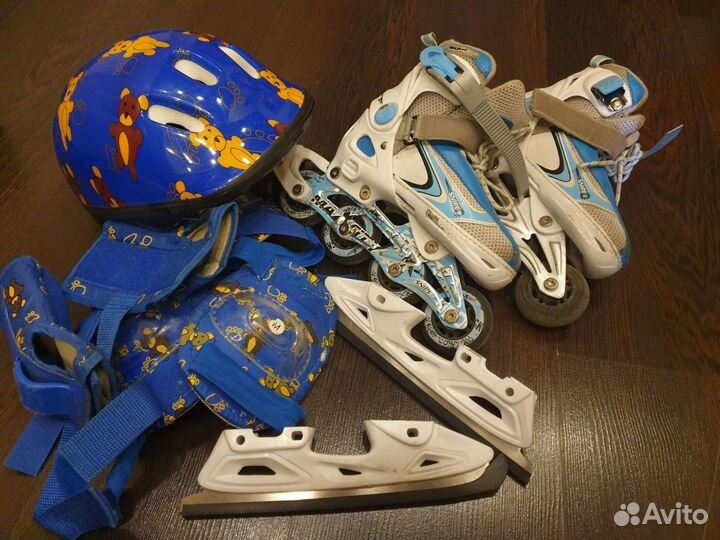 Роликовые коньки детские раздвижные