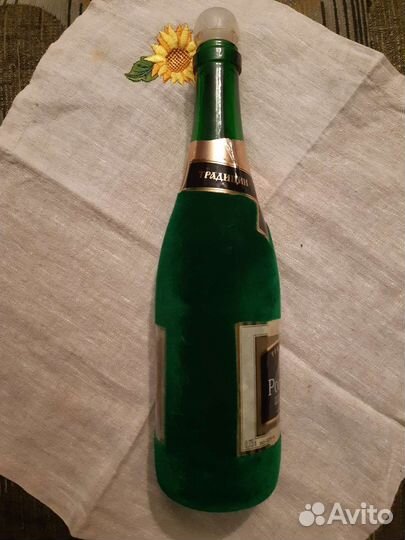 Бутылка с бархатным напылением для творчества