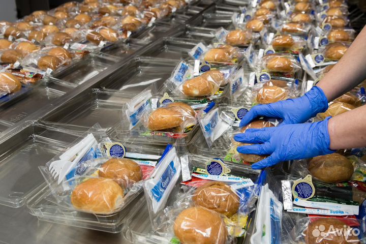 Фасовщик/ца в аэропорт с 3-х разовым питанием