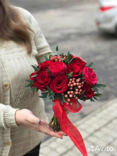 Свадебный букет из роз