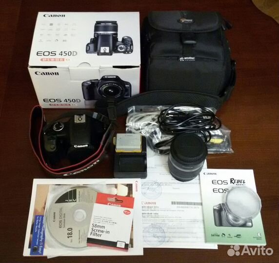 Зеркальный фотоаппарат Canon EOS 450 D kit
