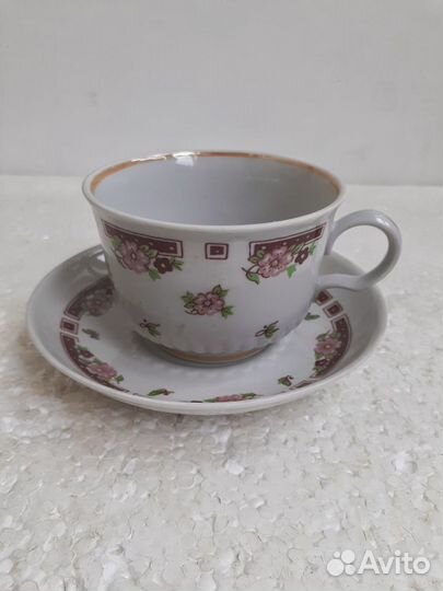 Чайный фарфоровый сервиз СССР