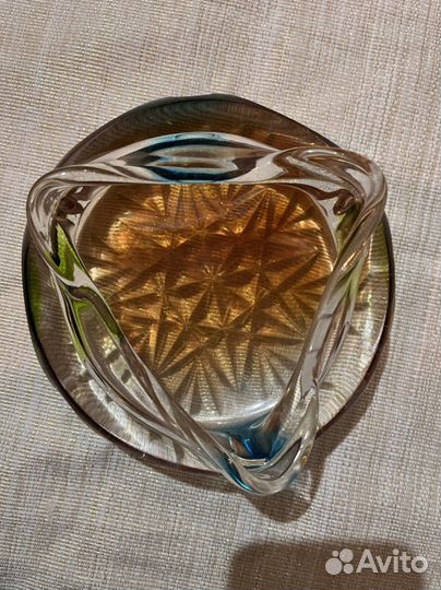 Пепельница винтаж хрусталь СССР