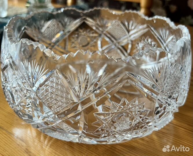 Хрустальная салатница СССР