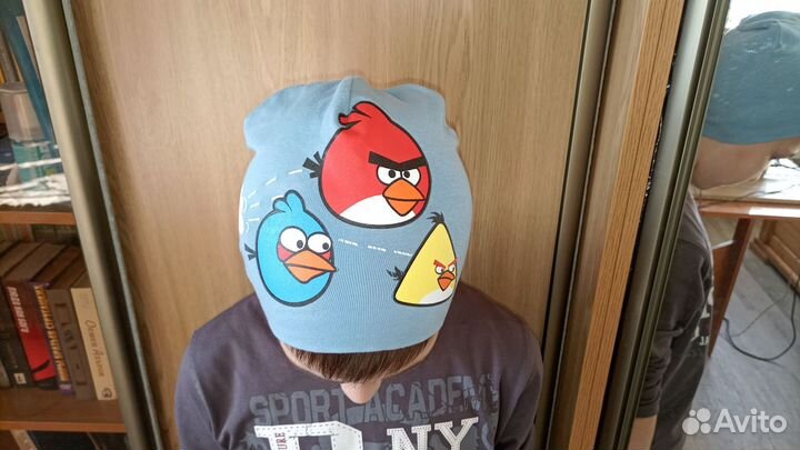 Шапка детская Angry Birds + две шапки