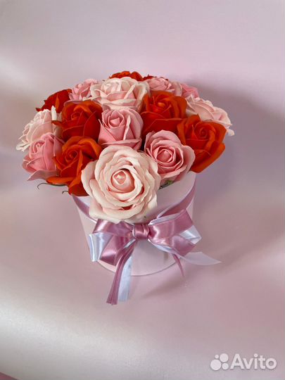 Букет из мыльных роз